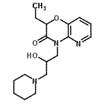 CAS 登录号：86267-26-7， 2-乙基-4-[2-羟基-3-(1-哌啶基)丙基]-2H-吡啶并[3,2-b][1,4]恶嗪-3(4H)-酮