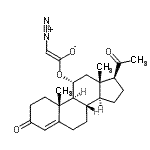 CAS 登录号：86271-88-7， (E)-2-偶氮基-1-{[(11alpha)-3,20-二氧代孕甾-4-烯-11-基]氧基}乙烯醇