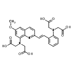 CAS#: 86277-62-5, [{2-[(E)-2-{8-[Bis(carboxymethyl)amino]-6-methoxy-2-quinolinyl}vinyl]phenyl}(carboxymethyl)amino]acetic acid