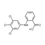 CAS 登录号：86282-83-9， 2-[(3,4,5-三氯苯基)氨基]苯甲酸