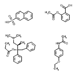 CAS#: 86290-92-8, 2-(acetyloxy)-Benzoic acid mixt. with (S-(R*,S*))-3-(dimethylamino)-2-methyl-1-phenyl-1-(phenylmethyl)propyl propanoate 2-naphthalenesulfonate and N-(4-ethoxyphenyl)acetamide
