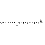 CAS 登录号:86360-66-9, (2E,4E,6E,8E,10E,12E)-14-羟基-2,4,6,8,10,12-二十二碳六烯酸