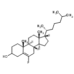 CAS 登录号：86361-68-4， (17alpha)-6-氟胆甾-5-烯-3-醇