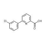 CAS 登录号：863704-38-5， 6-(3-氯苯基)-2-吡啶羧酸