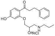 CAS 登录号：86383-31-5， 4-羟基普罗帕酮盐酸盐