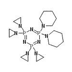 CAS 登录号：86384-16-9， 2,2,4,4-四(1-氮丙啶基)-6,6-二(1-哌啶基)-1,3,5,2lambda<sup>5</sup>,4lambda<sup>5</sup>,6lambda<sup>5</sup>-三氮杂三膦杂环己三烯