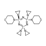 CAS 登录号:86384-20-5, 2,2,4,6-四(1-氮丙啶基)-4,6-二(4-吗啉基)-1,3,5,2lambda<sup>5</sup>,4lambda<sup>5</sup>,6lambda<sup>5</sup>-三氮杂三膦杂环己三烯