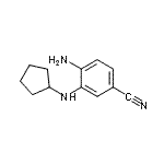 CAS 登录号：864275-10-5， 4-氨基-3-(环戊基氨基)苯甲腈