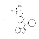 CAS 登录号：86434-57-3， 4-[2-(1-氮杂环庚基)(1,2-苯并恶唑-3-基)乙酰氧基]-1-乙基-1-甲基哌啶鎓碘化物