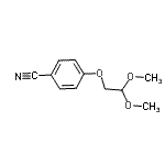 CAS 登录号：864684-69-5， 4-(2,2-二甲氧基乙氧基)苯甲腈