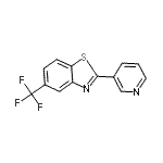 CAS 登录号：864684-89-9， 2-(3-吡啶基)-5-(三氟甲基)-1,3-苯并噻唑
