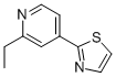 CAS 登录号：864684-97-9， 2-乙基-4-噻唑-2-基-吡啶