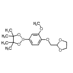 CAS 登录号：864754-09-6， 2-[4-(1,3-二氧戊环-2-基甲氧基)-3-甲氧基苯基]-4,4,5,5-四甲基-1,3,2-二氧硼戊环