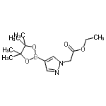 CAS 登录号：864754-16-5， 乙基[4-(4,4,5,5-四甲基-1,3,2-二氧杂环戊硼烷-2-基)-1H-吡唑-1-基]乙酸酯