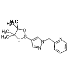 CAS 登录号：864754-22-3， 2-{[4-(4,4,5,5-四甲基-1,3,2-二氧杂环戊硼烷-2-基)-1H-吡唑-1-基]甲基}吡啶