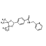 CAS 登录号:864754-23-4, N-(2-吡啶基甲基)-4-(4,4,5,5-四甲基-1,3,2-二氧杂环戊硼烷-2-基)苯甲酰胺