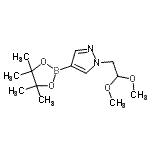 CAS 登录号：864754-40-5， 1-(2,2-二甲氧基乙基)-4-(4,4,5,5-四甲基-1,3,2-二氧杂环戊硼烷-2-基)-1H-吡唑