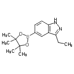 CAS 登录号:864774-69-6, 3-乙基-5-(4,4,5,5-四甲基-1,3,2-二氧杂环戊硼烷-2-基)-1H-吲唑