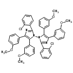 CAS 登录号:86481-78-9, 2,2'-二(2-氯苯基)-4,4',5,5'-四(3-甲氧基苯基)-1,1'-联咪唑