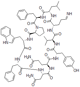 CAS#: 865-28-1, Cyclo(L-Asn-L-Gln-L-Tyr-L-Val-L-Orn-L-Leu-D-Phe-L-Pro-L-Trp-D-Phe)