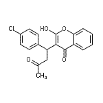 CAS 登录号：86508-37-4， 3-[1-(4-氯苯基)-3-氧代丁基]-2-羟基-4H-苯并吡喃-4-酮