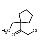 CAS 登录号：86518-84-5， 2-氯-1-(1-乙基环戊基)乙酮
