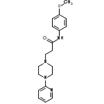 CAS 登录号：86524-09-6， N-[4-(甲硫基)苯基]-3-[4-(2-吡啶基)-1-哌嗪基]丙酰胺