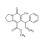 CAS 登录号:866393-54-6, 甲基6-羟基-5-氧代-7-(1-苯基-2-丙烯-1-基)-1,2,3,5-四氢-8-吲嗪羧酸酯