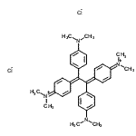CAS 登录号：86669-21-8， 4,4'-{1,2-二[4-(二甲基氨基)苯基]-1,2-乙二基}二(N,N-二甲基-2,5-环己二烯-1-亚氨鎓)二氯化物