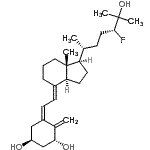 CAS 登录号:86677-62-5, (1R,3S,5Z,7E,24R)-24-氟-9,10-开链胆甾-5,7,10-三烯-1,3,25-三醇