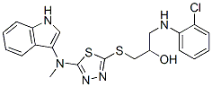 CAS#: 86717-05-7, 1-[(2-Chlorophenyl)Amino]-3-[[5-[(1H-Indol-3-Ylmethyl)Amino]-1,3,4-Thiadiazol-2-Yl]Thio]-2-Propanol