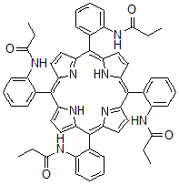 CAS 登录号：86727-60-8， N,N',N'',N'''-(5,10,15,20-卟啉四基四-2,1-亚苯基)四丙酰胺