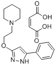 CAS#: 86871-59-2, 1-(2-((5-Phenyl-1H-Pyrazol-3-Yl)Oxy)Ethyl)-Piperidine (Z)-2-Butenedioate (1:1)