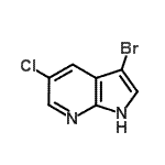 CAS 登录号：869335-36-4， 3-溴-5-氯-1H-吡咯并[2,3-b]吡啶
