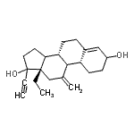 CAS 登录号：869627-85-0， (8S,10R,13S)-13-乙基-17-乙炔基-11-亚甲基-2,3,6,7,8,9,10,11,12,13,14,15,16,17-十四氢-1H-环戊二烯并[a]菲-3,17-二醇