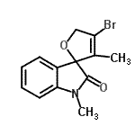 CAS 登录号：870152-13-9， 4-溴-1',3-二甲基-5H-螺[呋喃-2,3'-吲哚]-2'(1'H)-酮