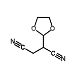 CAS 登录号：87021-38-3， 2-(1,3-二氧戊环-2-基)丁二腈