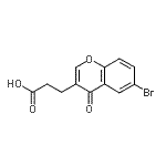 CAS 登录号：870703-98-3， 3-(6-溴-4-氧代-4H-苯并吡喃-3-基)丙酸