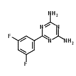 CAS 登录号：870704-12-4， 6-(3,5-二氟苯基)-1,3,5-三嗪-2,4-二胺