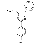 CAS#: 871110-00-8, 3-(4-Methoxyphenyl)-5-(methylsulfanyl)-1-phenyl-1H-pyrazole