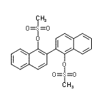 CAS 登录号：871231-47-9， 2,2'-联萘-1,1'-二基二甲烷磺酸酯