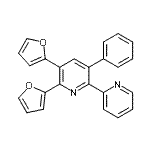 CAS 登录号：871798-95-7， 5,6-二(2-呋喃基)-3-苯基-2,2'-联吡啶