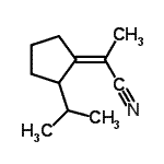 CAS 登录号：87184-46-1， (2Z)-2-(2-异丙基环戊基亚基)丙腈