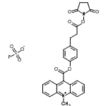 CAS 登录号:87198-89-8, 4-(2-琥珀酰亚胺基氧羰基乙基)苯基-10-甲基吖啶鎓-9-羧酸酯