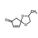 CAS 登录号：87306-23-8， 2-甲基-1,4-二氧杂螺[4.4]壬-8-烯-7-酮