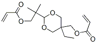 CAS#: 87320-05-6, (2-(1,1-Dimethyl-2-((1-oxoallyl)oxy)ethyl)-5-ethyl-1,3-dioxan-5-yl)methyl acrylate