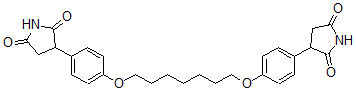 CAS 登录号：87367-95-1， 3-[4-[7-[4-(2,5-二氧代吡咯烷-3-基)苯氧基]庚氧基]苯基]吡咯烷-2,5-二酮