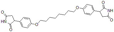 CAS#: 87367-96-2, 3-[4-[8-[4-(2,5-Dioxopyrrolidin-3-Yl)Phenoxy]Octoxy]Phenyl]Pyrrolidine-2,5-Dione