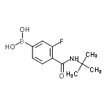 CAS#: 874289-18-6, {3-Fluoro-4-[(2-methyl-2-propanyl)carbamoyl]phenyl}boronic acid
