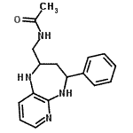 CAS 登录号：87474-35-9， N-[(4-苯基-2,3,4,5-四氢-1H-吡啶并[2,3-b][1,4]二氮杂卓-2-基)甲基]乙酰胺